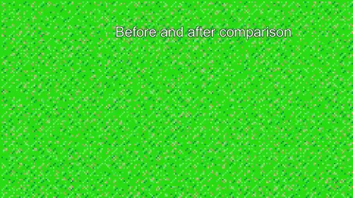 Before and after comparison