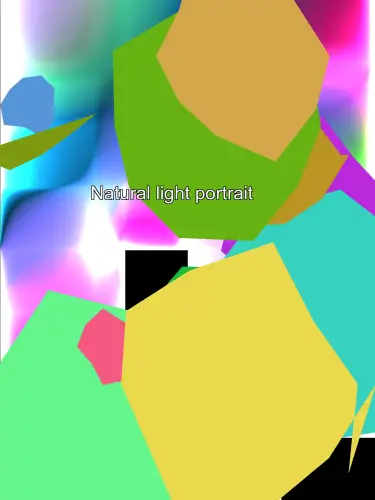 Natural light portrait